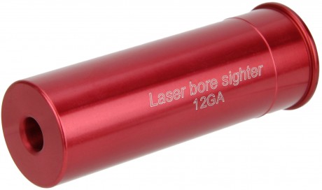 12 Gauge Red Laser Bore Sighter/Red/Aluminum