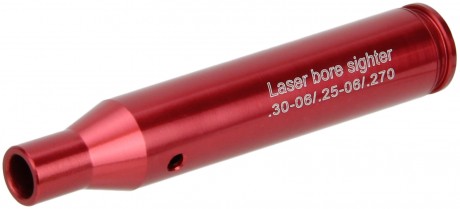 .30-06/.25-06/.270 Red Laser Bore Sighter/Red/Aluminum