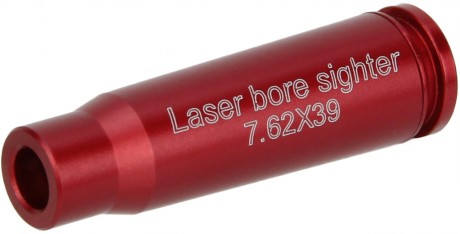 7.62 X 39MM Red Laser Bore Sighter/Red/Aluminum