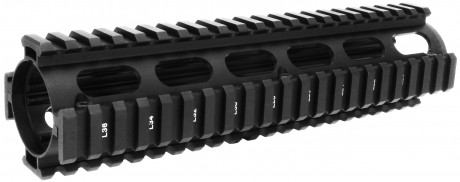 2-Piece Drop-in Quad Rail 9"