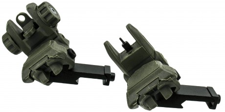 45 Degree/Polymer Pop-Up Sights/OD Green