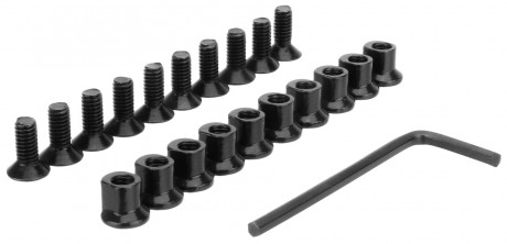 Accessory Replacement Screw & Nut For KeyMod Rail Sections (10 Pack)