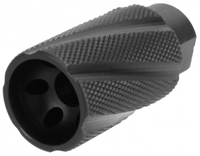 1/2x36 (9MM) Knurled Linear Compensator Sound & Concussion Forwarder/ Nitrided (USA Made)