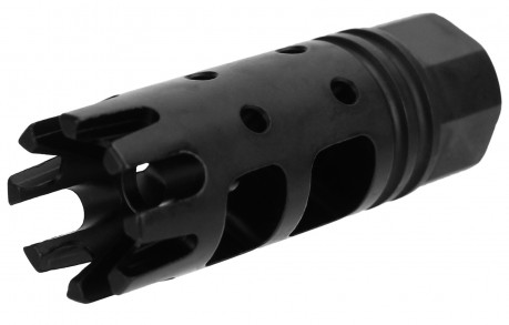 1/2"x28 CROWN MUZZLE BRAKE, NITRIDED, USA MADE