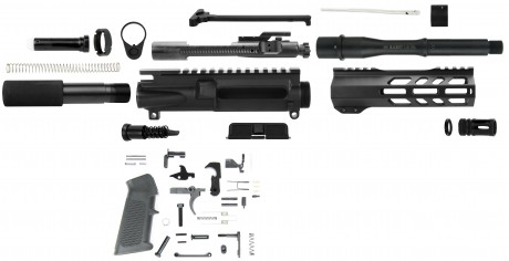 7.5" .300 AAC Blackout Unassembled Pistol Kit w/LPK