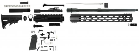 AR15 Unassembled Rifle Kit 5.56 NATO 16" Barrel w/LPK