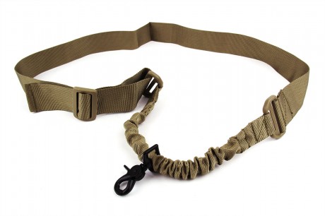 Single Point Bungee Rifle Sling/Tan